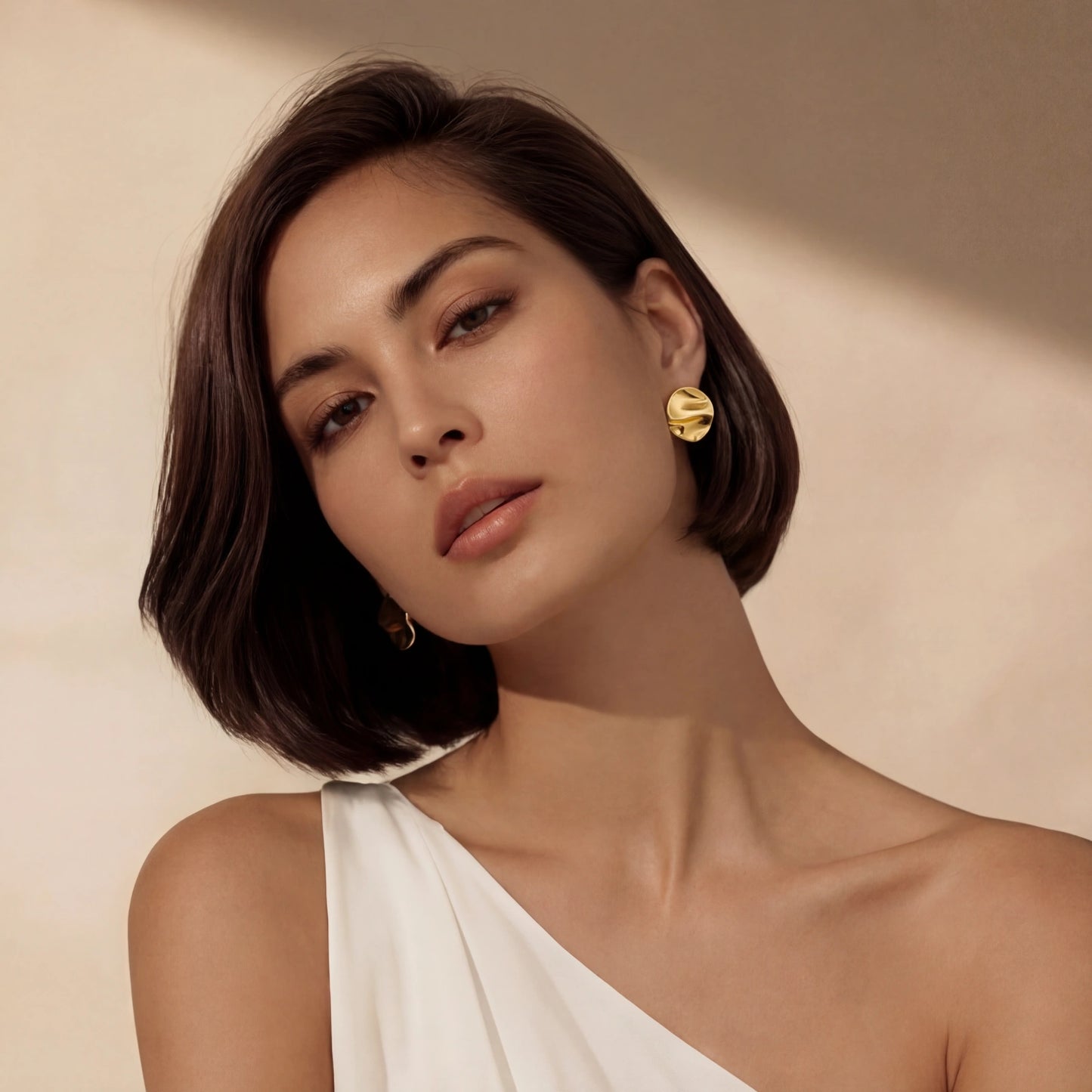Sculpted Aura Studs