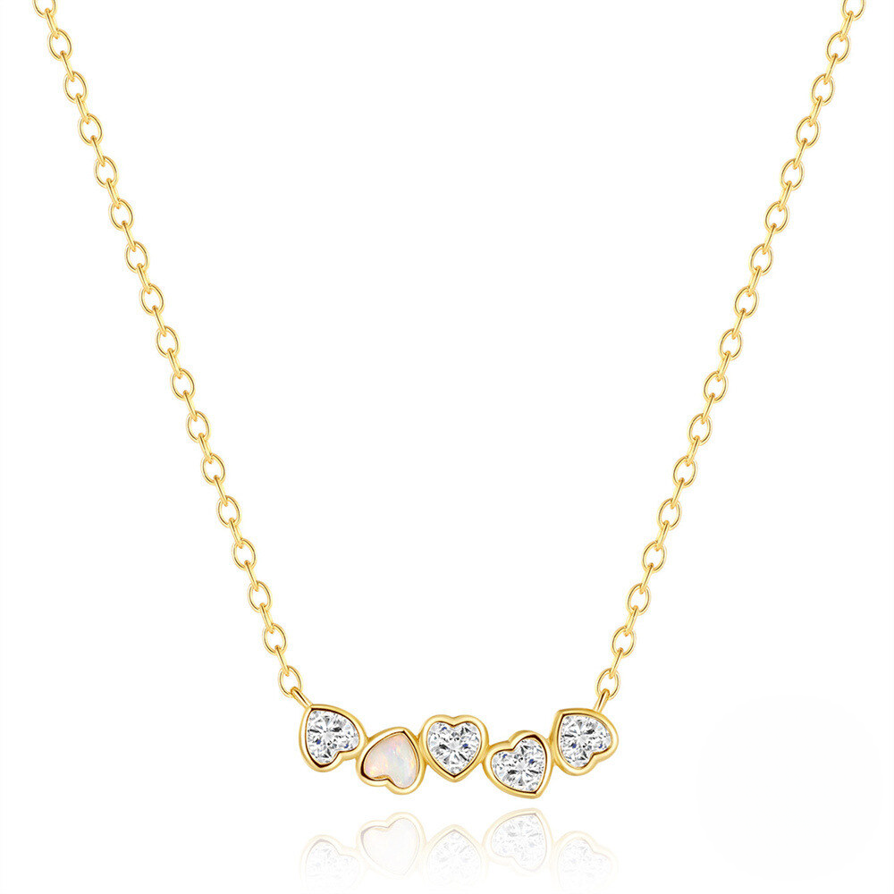 Opaline Heart Jewellery Set