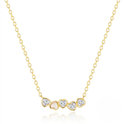 Opaline Heart Jewellery Set