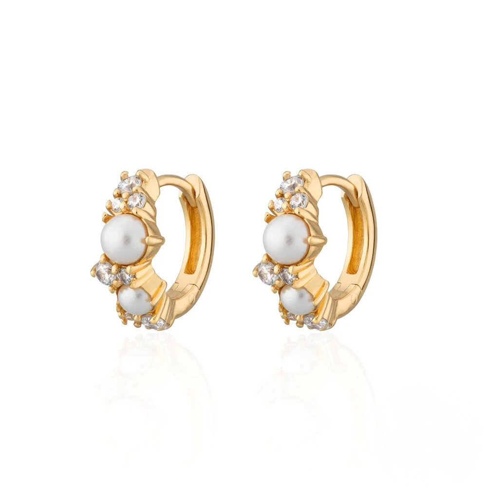 Pearl Éclat Hoop Earrings