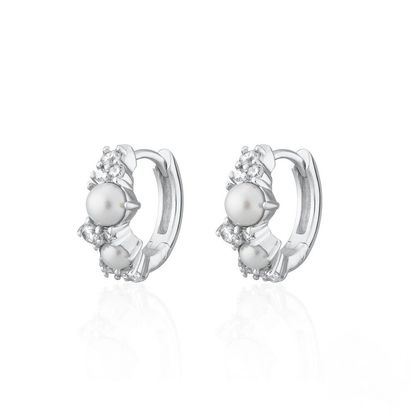 Pearl Éclat Hoop Earrings