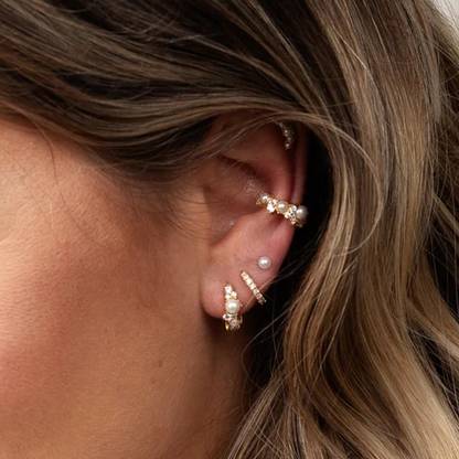 Pearl Éclat Hoop Earrings