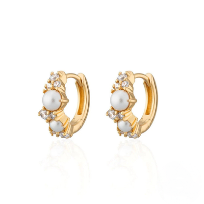 Pearl Éclat Hoop Earrings