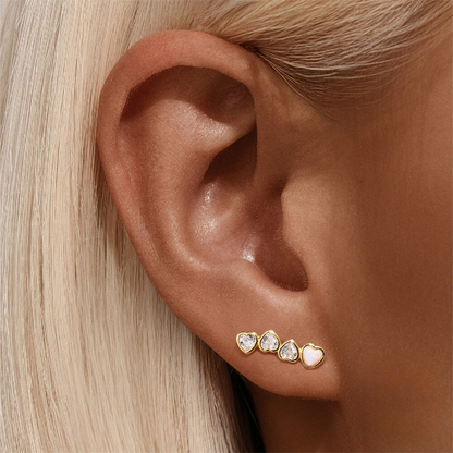 Opaline Heart Jewellery Set